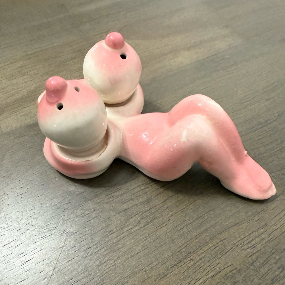 Vintage Novelty Nude Female Salt and Pepper Shakers